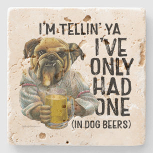 Dog Beers Stone Coaster