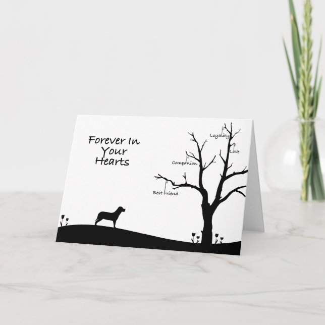 Dog Bereavement Sympathy Card (Front)