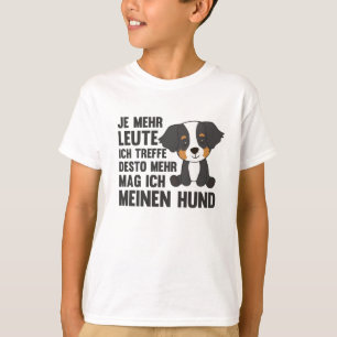 Dog Bernese Mountain Dog Does Not Like People Dogs T-Shirt