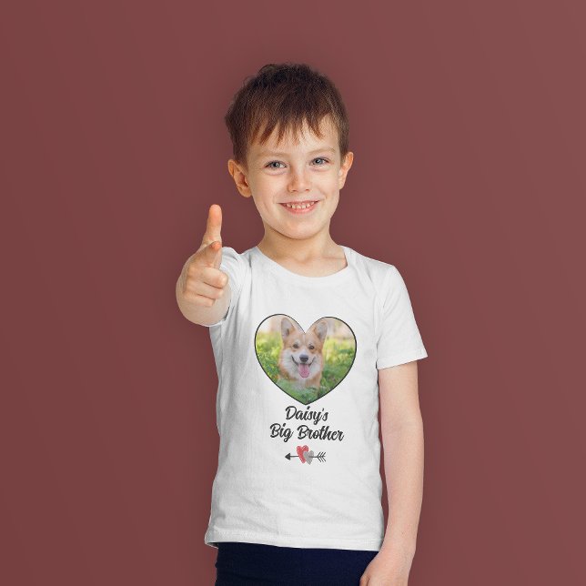 Dog big brother personalized photo T-Shirt (Creator Uploaded)