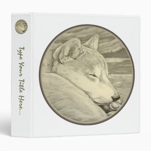 Dog Binder Custom Shiba Inu Dog Photo Album Binder