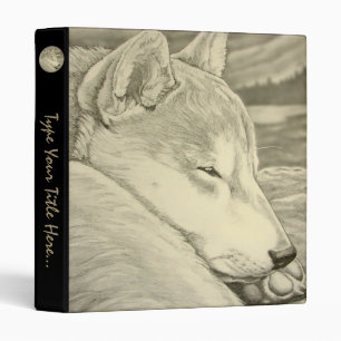 Dog Binder Custom Shiba Inu Dog Photo Album Binder