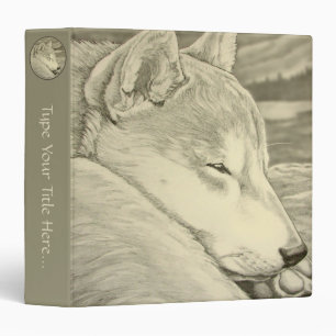 Dog Binder Custom Shiba Inu Dog Photo Album Binder