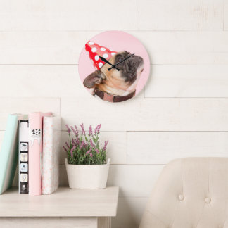 Dog birth day large clock