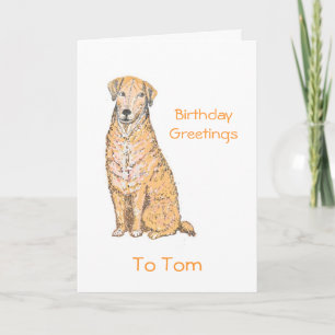 Dog Birthday Card add name