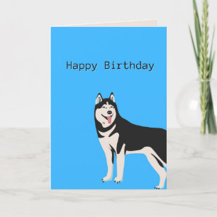 Dog Birthday Card, Happy Birthday Greeting Card