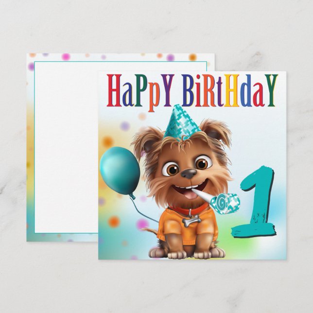 Dog Birthday Party (Front/Back)