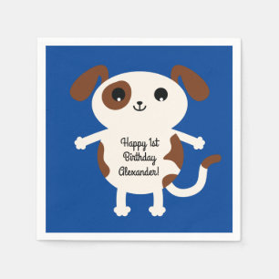 Dog Birthday Party Kids Napkin