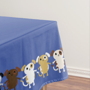 Dog Birthday Party Kids Tablecloth
