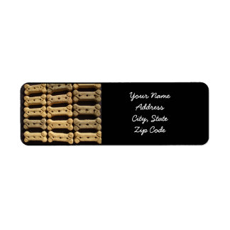 Dog biscuits address labels