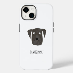Dog Black Labrador Retriever Personalized iPhone 14 Case