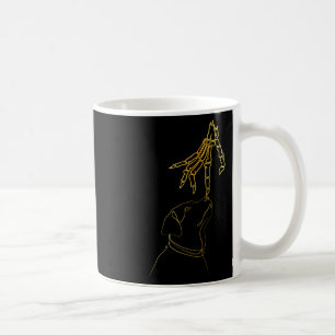 Dog Black Lover Skeleton Hand Funny Halloween Coffee Mug