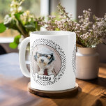Dog Bone and Polka Dot Pet Photo Frame - White Coffee Mug<br><div class="desc">A fun way to display a photo of your favourite pet. The polka dot border frames a cute picture and the dog name is inside of a cartoon dog bone. Add your favourite puppy picture and make a cute keepsake of the family pets.</div>