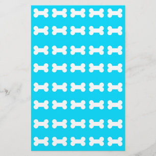 dog bone background pet stationery