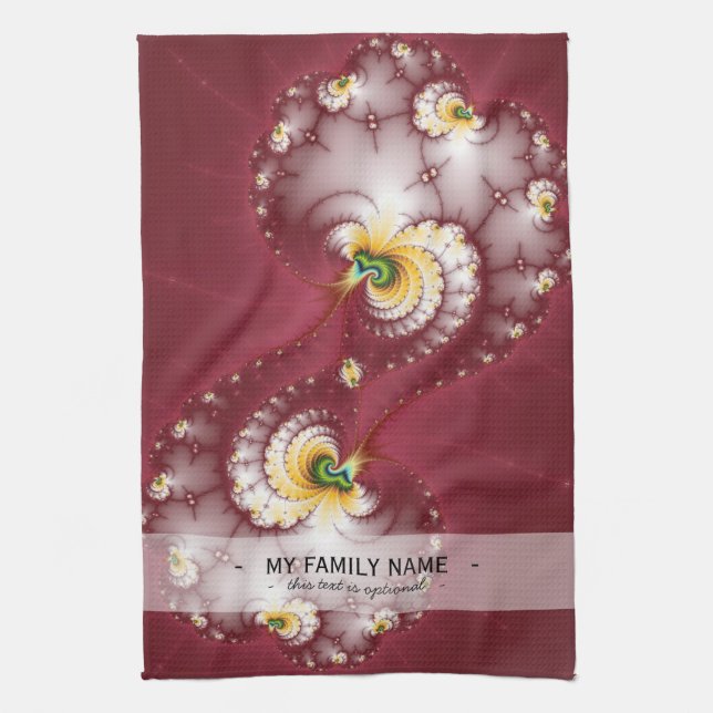 Dog Bone Chew - Fractal Kitchen Towel (Vertical)