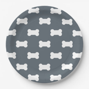 dog bone custom paper plate