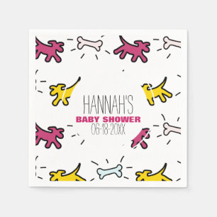 Dog Bone Graffiti Style baby Shower P Napkin 2