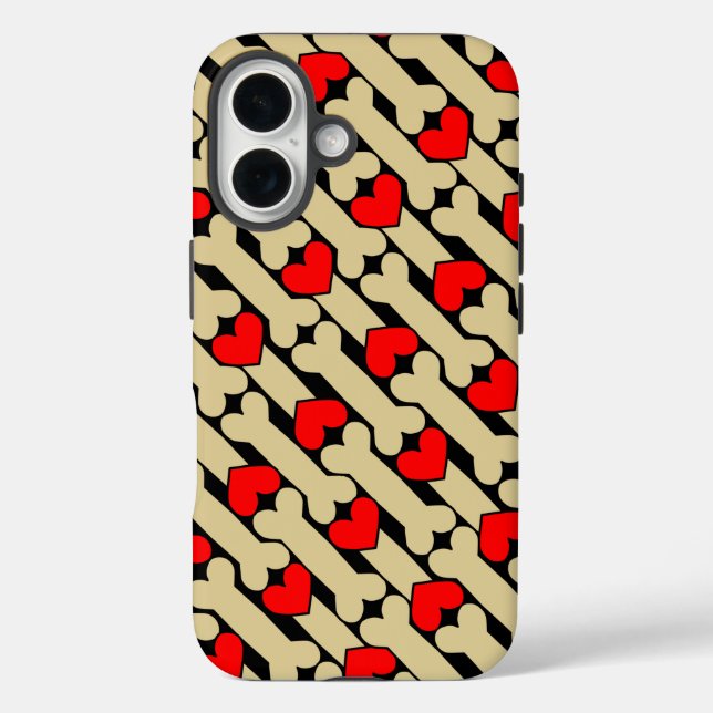  Dog Bone Hearts Case-Mate iPhone Case (Back)