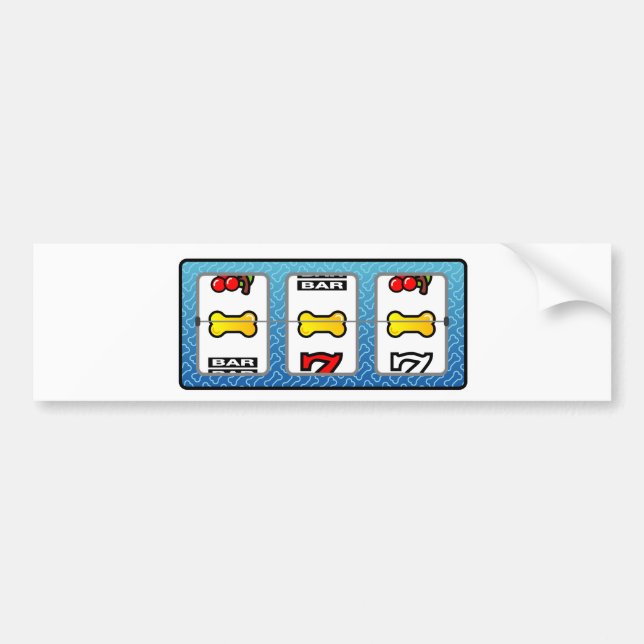 Dog Bone Jackpot Bumper Sticker (Front)