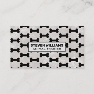Dog Bone Pattern Business Card