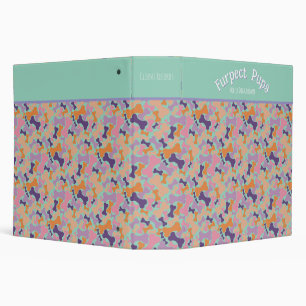 dog bone pet services 3 ring binder