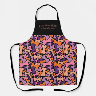 dog bone pet services apron