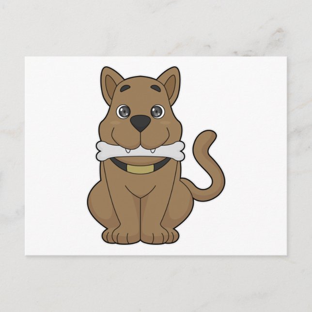 Dog Bone Postcard (Front)