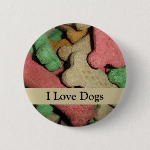 Dog Bones 2 Inch Round Button