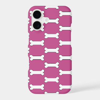 Dog Bones Design Pattern Pink Background