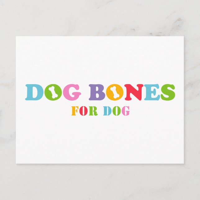 Dog Bones for Dog Postcard (Front)