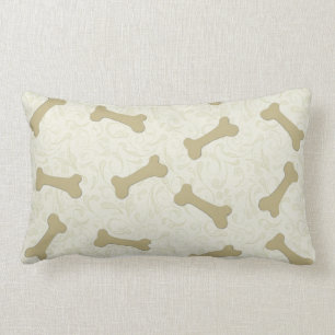 Dog Bones Throw Pillows