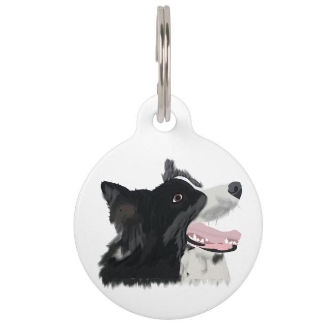 Dog Border Collie  Pet Tag (Front)