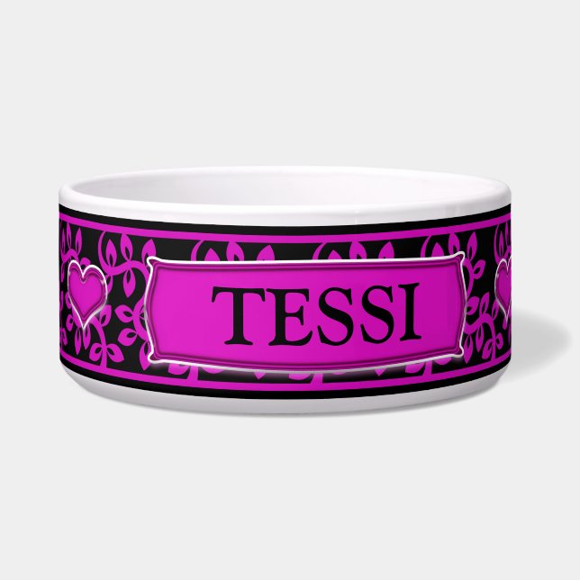 Dog Bow/Dish for Female Dog - Sassy (Front)