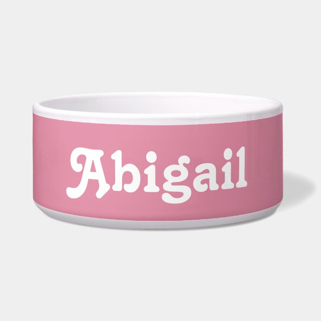 Dog Bowl Abigail (Front)