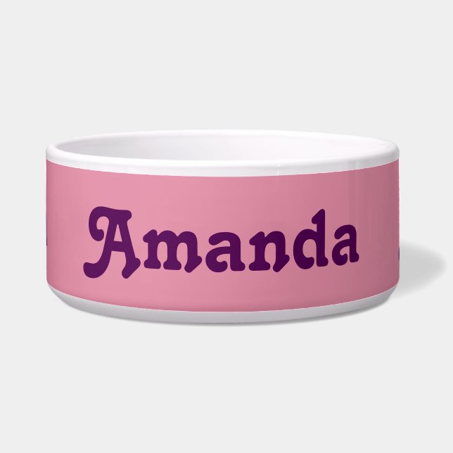 Dog Bowl Amanda (Front)