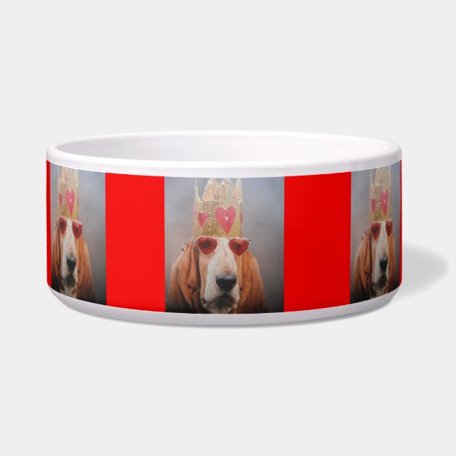 Dog Bowl Basset Hound King (Front)