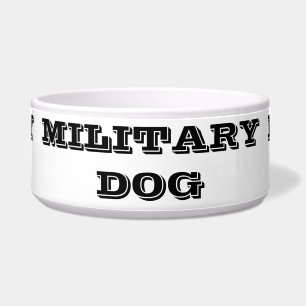 Dog Bowl Military Dog