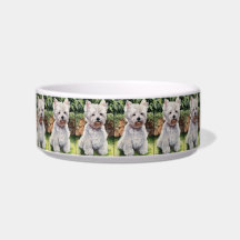 Dog bowl with Westie