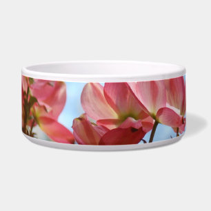 Dog bowls Pink Dogwood Flowers Floral gifts