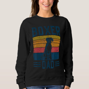 Dog Boxer Dad Vintage Boxer Dad Sweatshirt