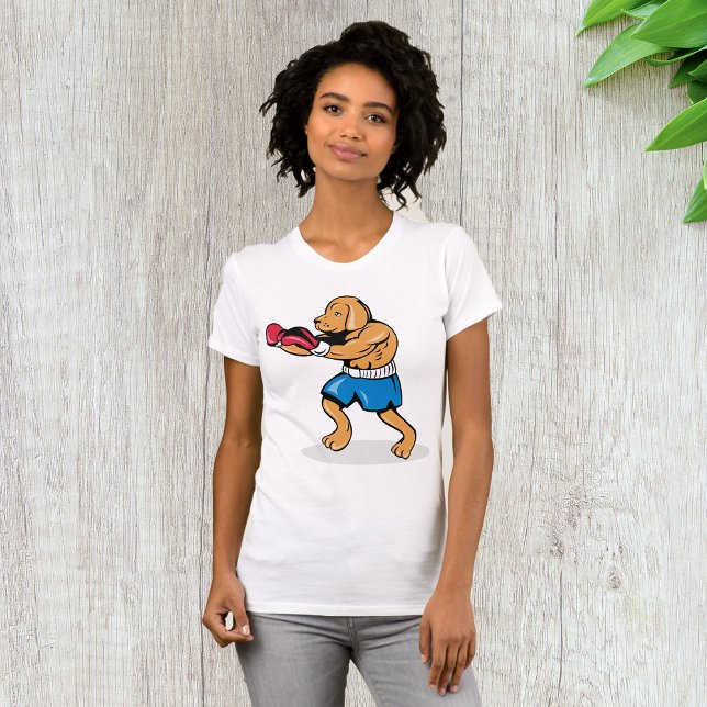 Dog Boxing Womens T-Shirt (Creator Uploaded)