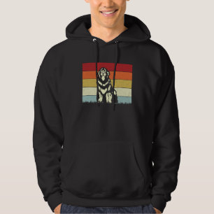 Dog Boys Girls Vintage Newfoundland Dog Retro Hoodie