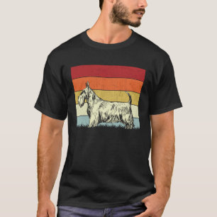 Dog  Boys Girls Vintage Scottish Terrier Dog Retro T-Shirt