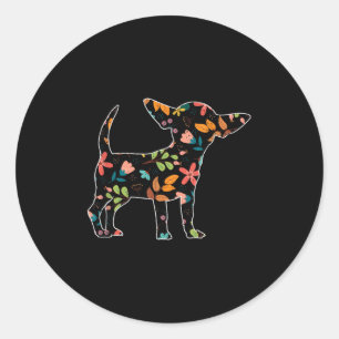 Dog Breed Animal Lover Men Women Gift Cute Pet Chi Classic Round Sticker