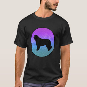 Dog Breed Catalan Sheepdog Dog Space Galaxy T-Shirt