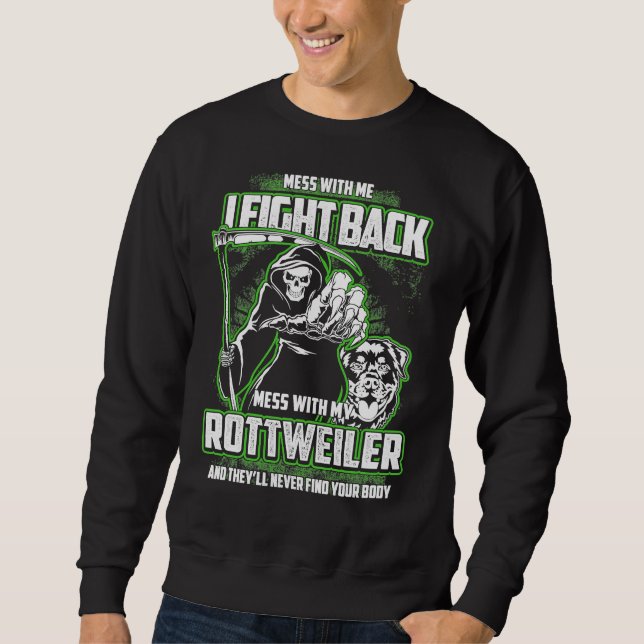 Dog Breed Rottweiler  Dog Lover Sweatshirt (Front)