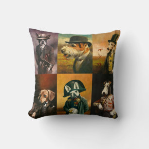 Dog Breeds Character Throw Cushion