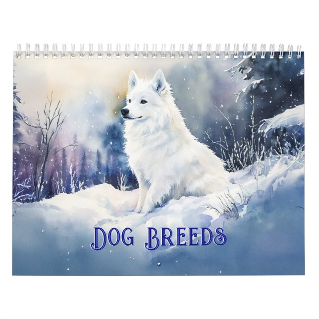 Dog Breeds - Medium Calendar (Cover)
