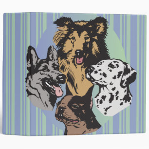 dog breeds notebook binder