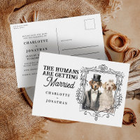 Dog Bride and Groom Funny Wedding Save the Date